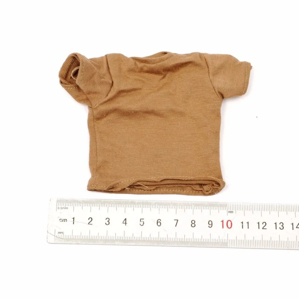 

1/6 Scale Male Clothes Brown T Shirt Models for 12 Inches Man Action Figures Body Accessory