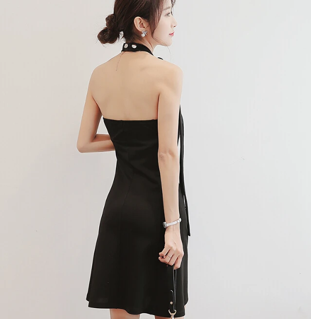 Женское летнее платье без рукавов с открытой спиной | Женская одежда