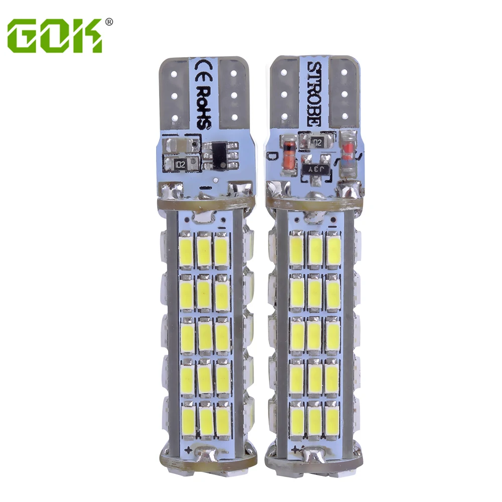 4 шт./лот T10 светодиодный стробоскоп высокого качества t10 68led вспышка w5w 68smd led 3014 smd