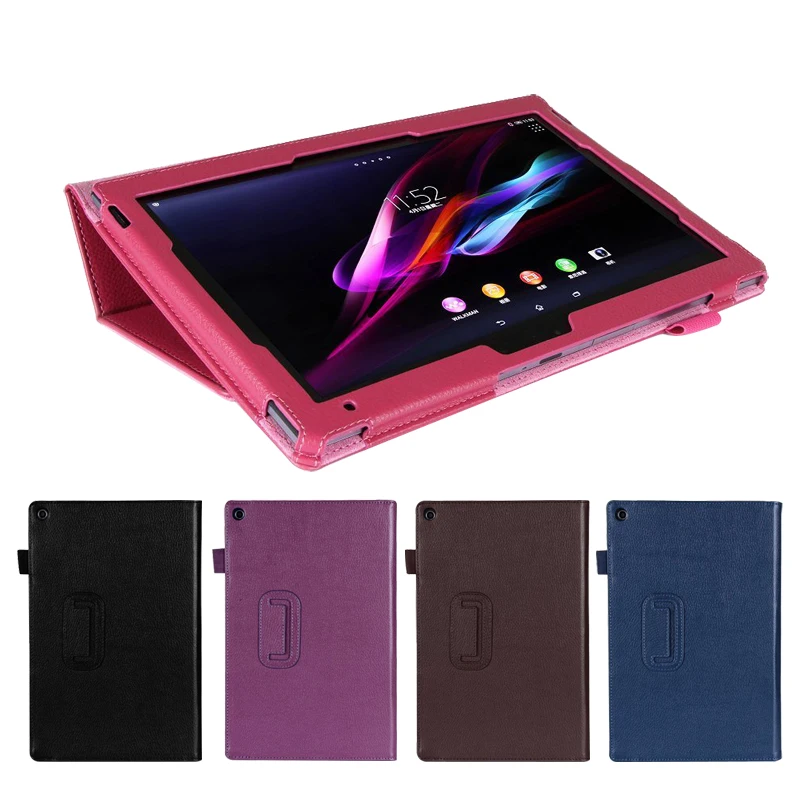 Для Sony Xperia Z2 10 1 дюймовый чехол для планшета Litchi PU кожаный тонкий складной