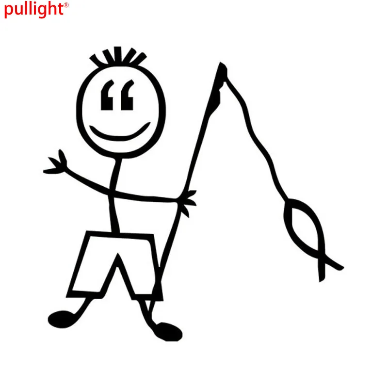 Крутая графика персонализированные наклейки на автомобиль детская Рыбалка