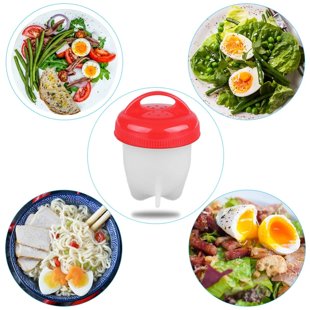 6 шт. силиконовые egglettes яйцо Плита яйца вкрутую без В виде ракушки для Инструменты