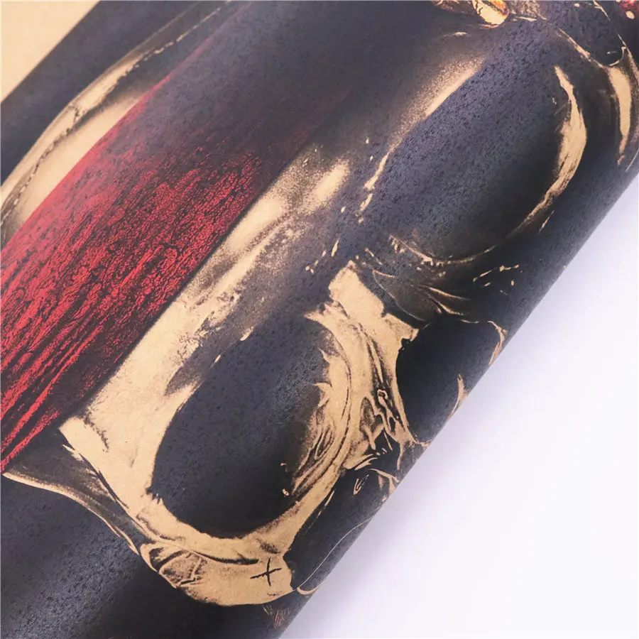 Винтажный постер из крафт бумаги в стиле Пираты Карибского моря настенный для