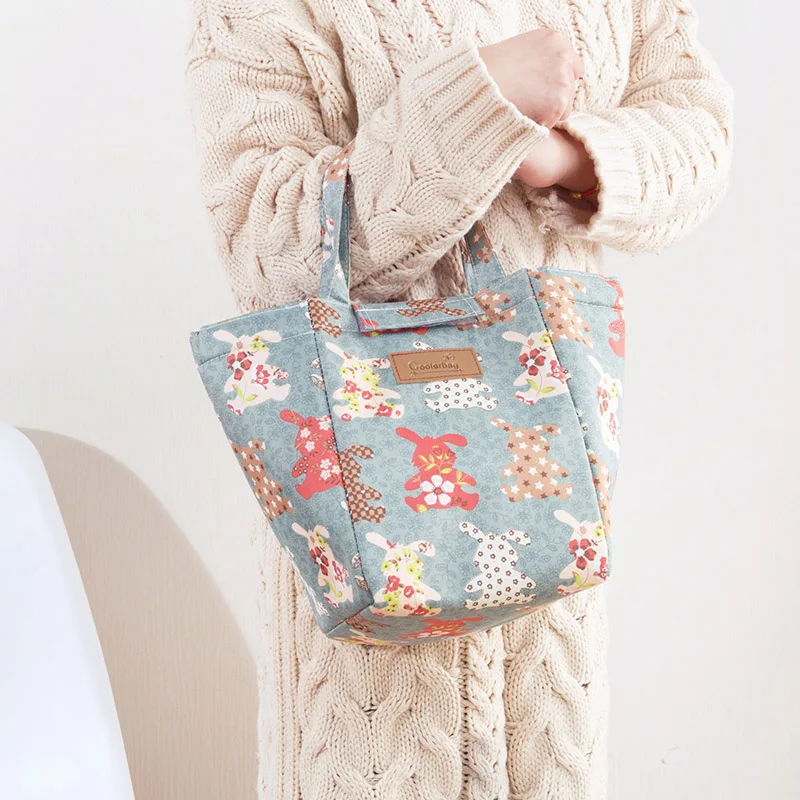 Модная Портативная изолированная сумка для ланча из Оксфорда Термосумка еды