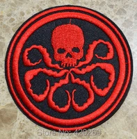 hot sale cartoon comics america movie red octop hydra logo iron on patches sew on patchappliques made of cloth100 quality
