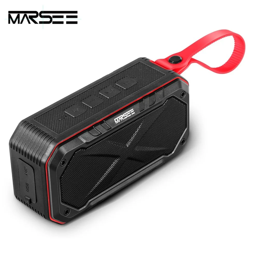 Bluetooth Динамик MARSEE IPX7 водонепроницаемы переносной динамик бас звуковые усилители