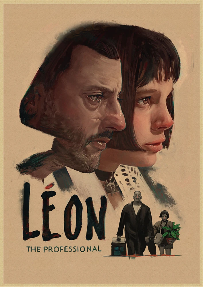 LAITANG Leon, профессиональный винтажный Ретро-постер к фильму, плакат, Настенный декор, украшение для дома - Цвет: Многоцветный