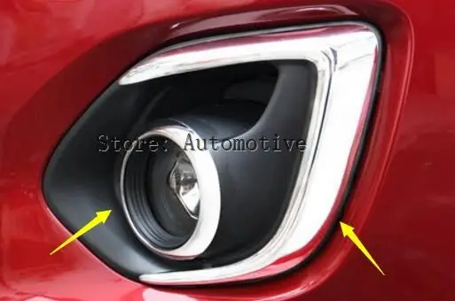 4 шт. хромированные передние противотуманные светильник 2013 для Mitsubishi ASX ABS |