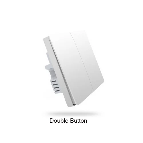 Double button Xiaomi Aqara занавес переключатель, версия Zigbee настенный переключатель через приложение Smartphone пульт дистанционного управления xiaomi smart home kit - Цвет: Double button