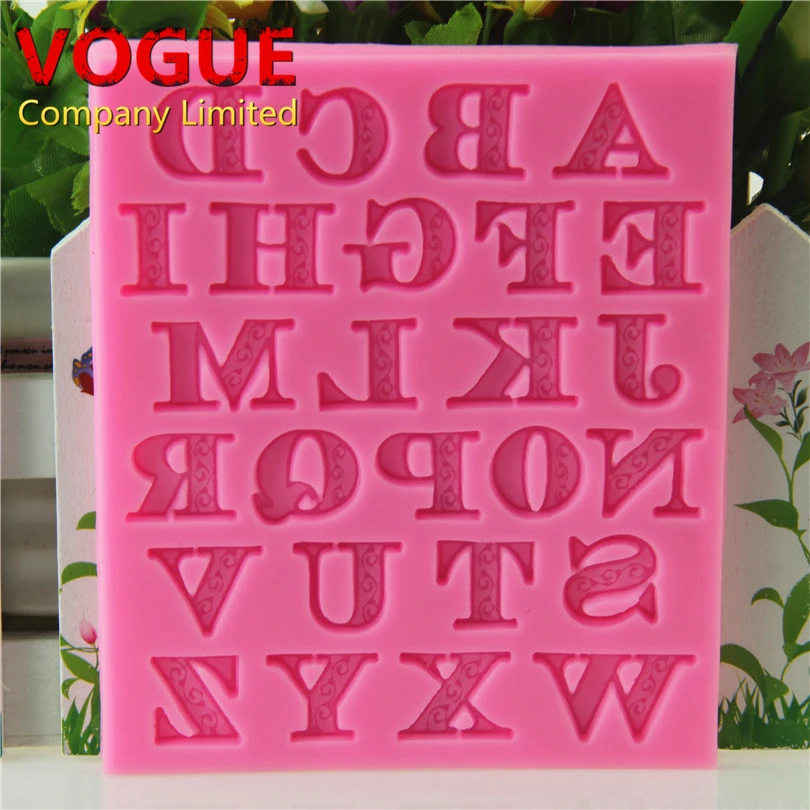 26 Заглавные буквы плесень алфавита силиконовые формы Помады украшения торта