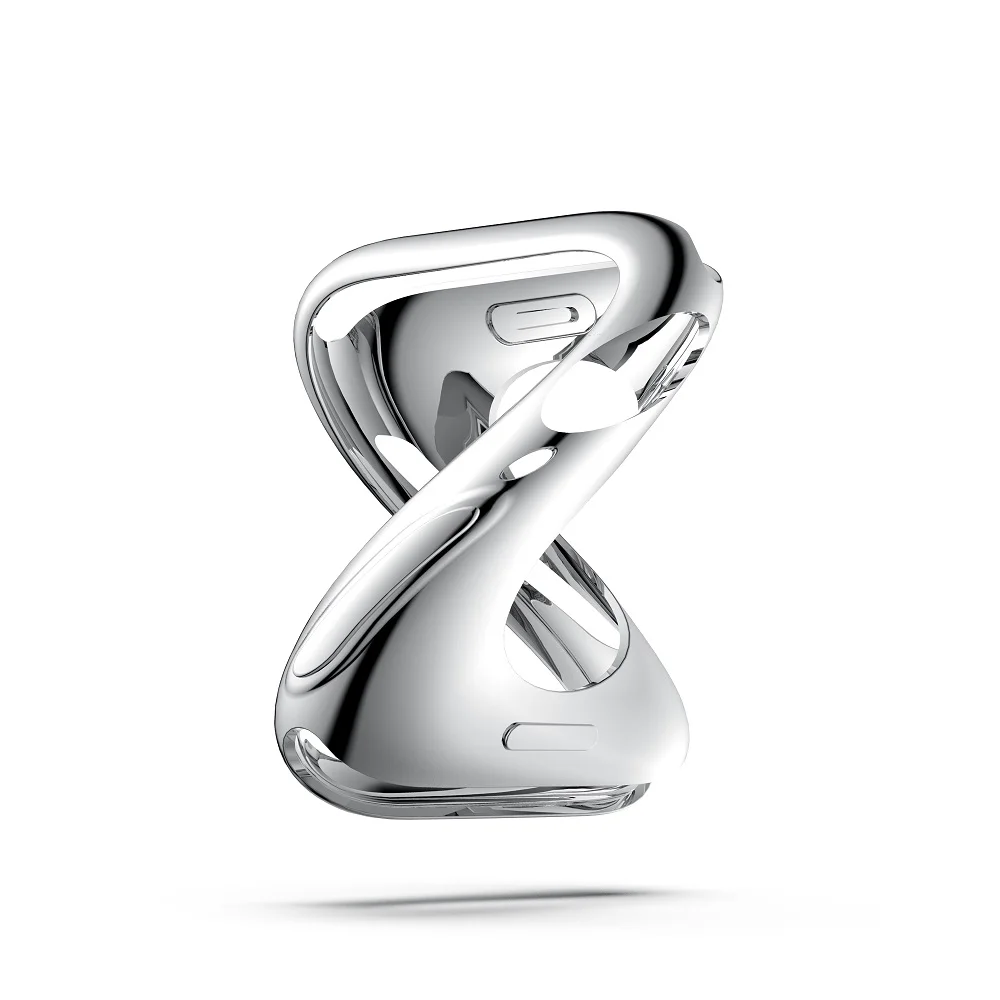 Чехол для часов из ТПУ для Apple Watch Series 4, 5, 40 мм, 44 мм, защитный чехол для iWatch 5, 4, 3, 2, 1, 38 мм, 42 мм, аксессуары для часов - Цвет ремешка: Silver