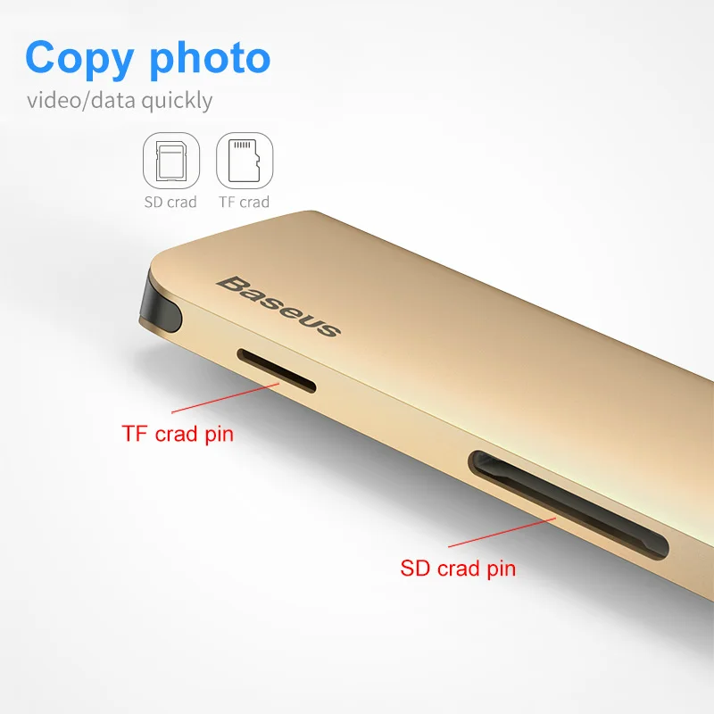 Серый 8 в 1 USB Type C 3 концентратор для до 0/4 K HDMI/RJ45 Ethernet/Micro SD TF кардридер/USB OTG