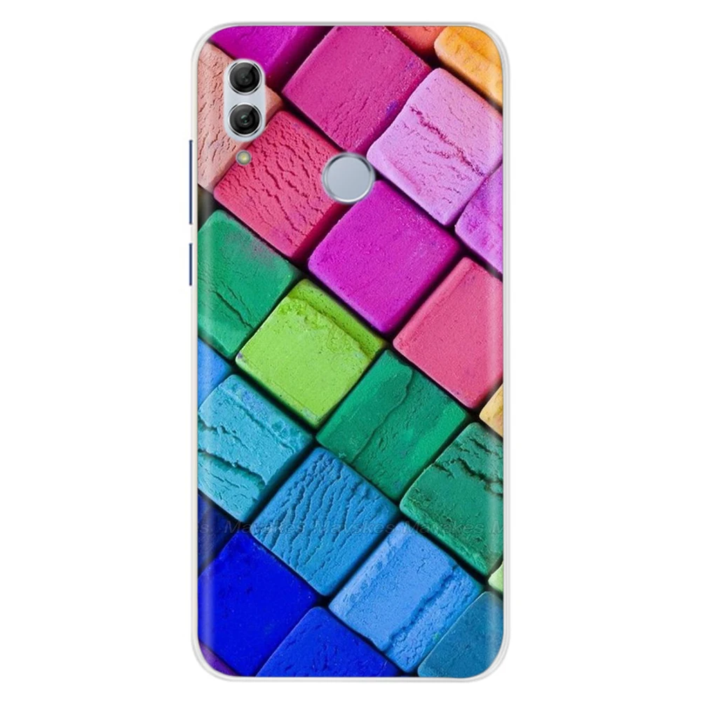 42 Huawei honor 10 Lite чехол, силиконовый чехол, 6,21 дюйма, мягкий ТПУ чехол для honor 10, coque etui hoesje funda on для honor 10, чехол для телефона s - Цвет: 42