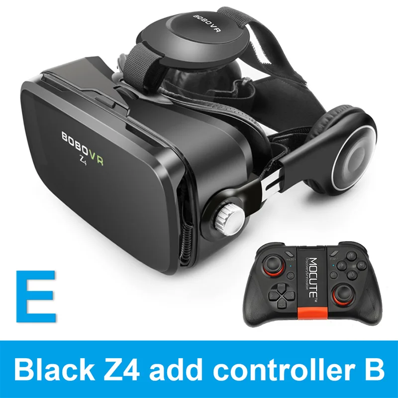 Bobovr Z4 mini vr 2,0 3d очки виртуальной реальности очки gafas шлем картон оригинальная vr гарнитура для смартфона - Цвет: Z4-BK-MOCUTE