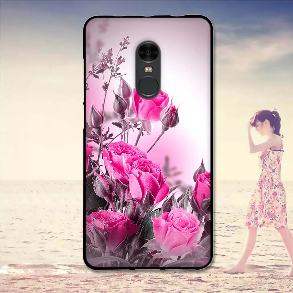 Чехол для Xiaomi Redmi Note 4 задняя крышка силиконовый окрашенный чехол телефона note 4X