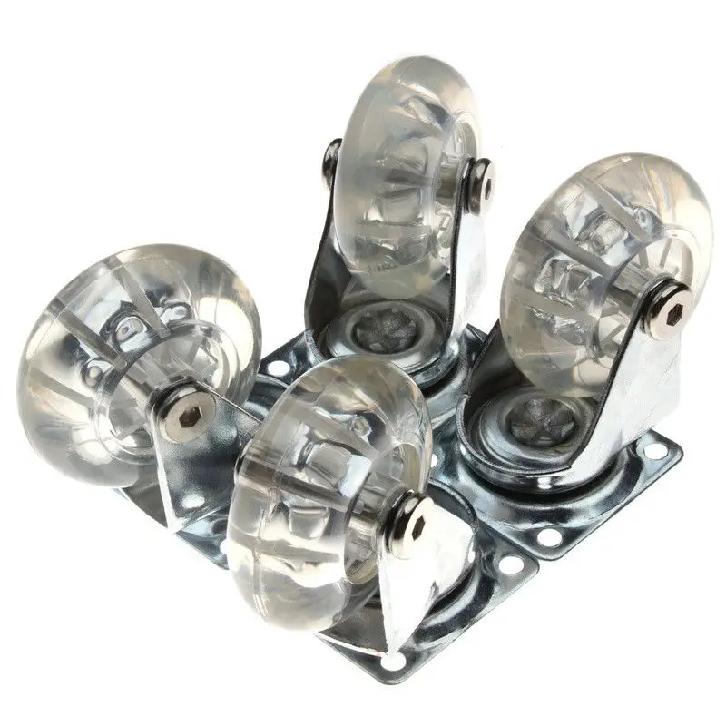 

Прозрачный PU Кастер бесшумный Универсальный сверхмощный мебельный руль для детского автомобильного офисного стула поворотные ролики