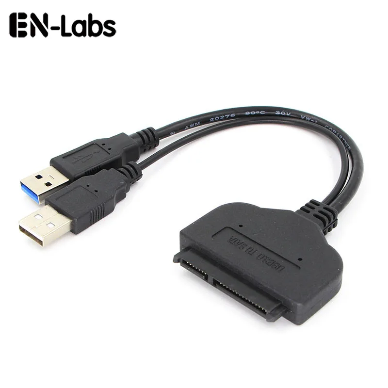 En labs супер Скорость USB 3.0 на SATA II 3 Гбит/22 Булавки 2.5 дюймов жесткий диск драйвер SSD