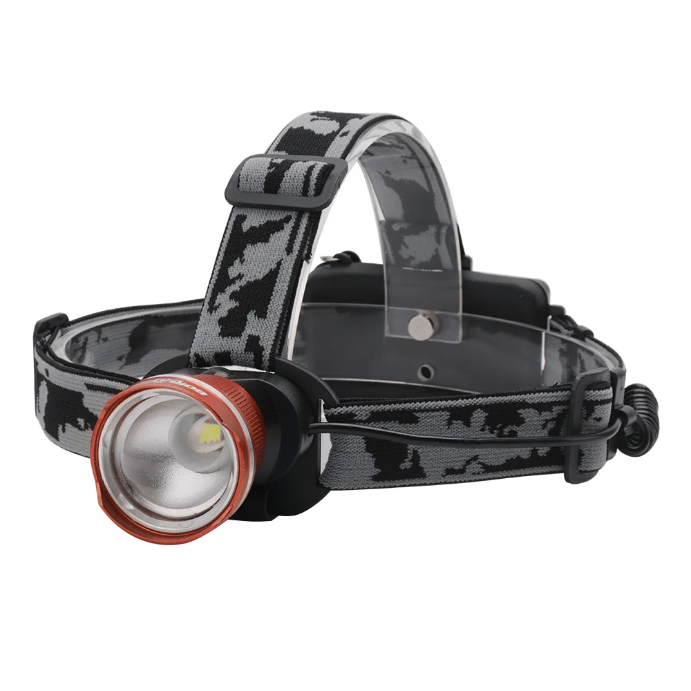 Package B BORUiT Zoomable T6 светодиодный налобный фонарь перезаряжаемый водонепроницаемый налобный фонарь Портативный походный охотничий фонарь Головной фонарь 18650 - Испускаемый цвет: Package B