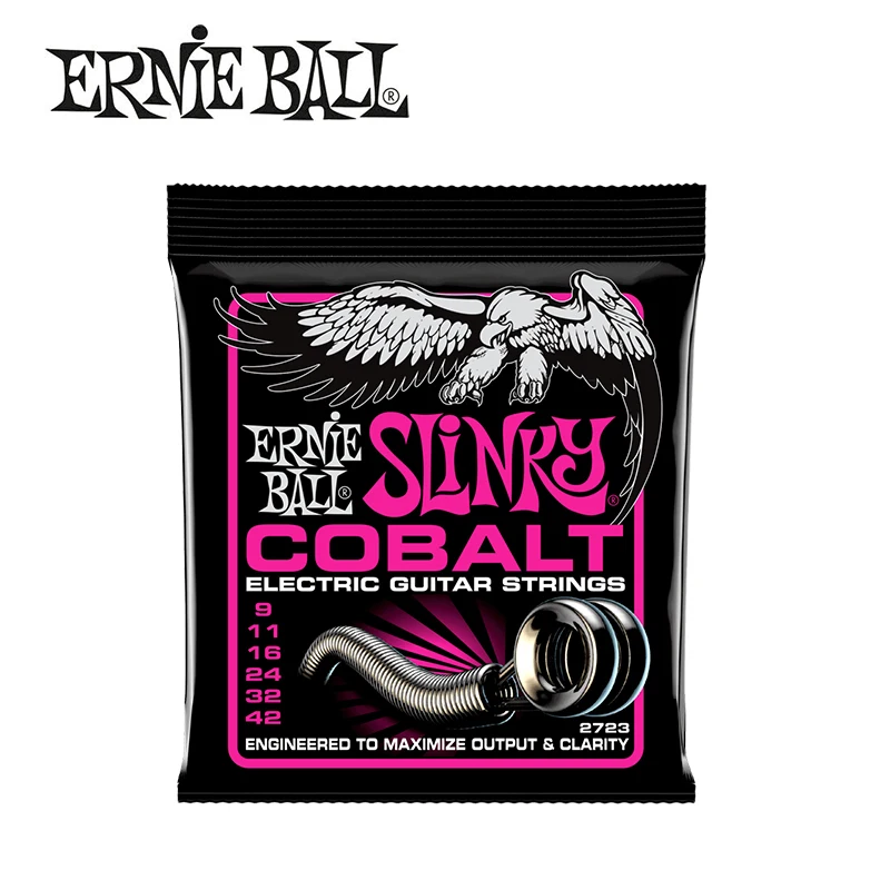 Оригинальные Струны для электрогитары Ernie Ball Slinky Cobalt высокое качество 2715 2720 2721 2722