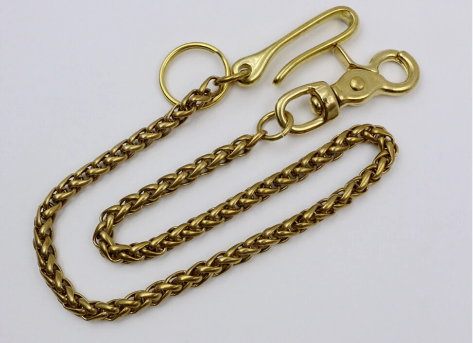 Медная цепочка с крючком ткань ковбойские брюки для ключей кошелек на пояс 45