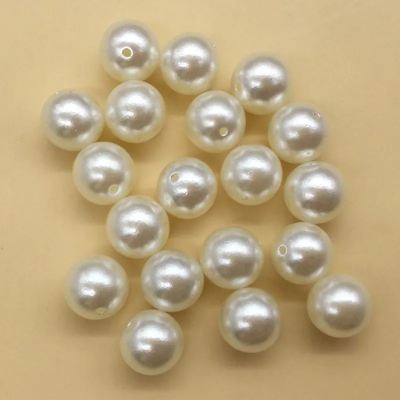 12mm 40pcs Рисово-белый имитация слоновой кости 3-25 мм/партия Модные Роскошные Имитация жемчуга жемчуг, одно отверстие DIY ювелирные изделия - Цвет: 12mm 40pcs