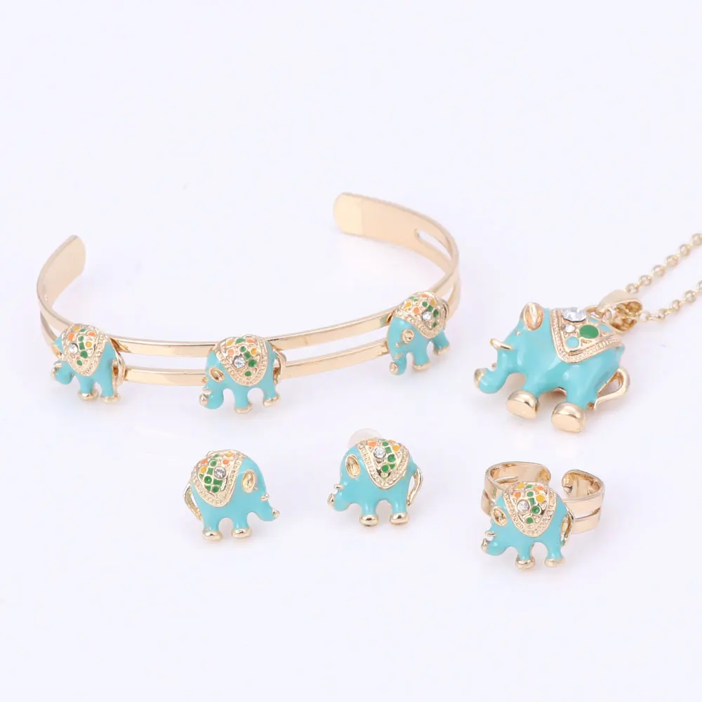 Детский Ювелирный Комплект из колье и серёг с кристаллами|children jewelry set|fashion setjewelry