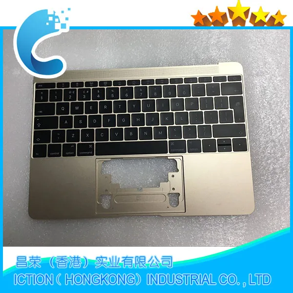 Оригинальный золотой цвет для Macbook Pro Retina 12 &quotA1534 Topcase с клавиатурой верхний чехол