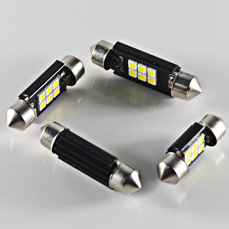 4 шт. led гирлянда светильник C5W C10W CANBUS супер белый 2 Вт 12 В 24 в 31 мм 36 мм 39 мм 41 мм 3030 лампа для салона автомобиля Авто Чтение купольный светильник s