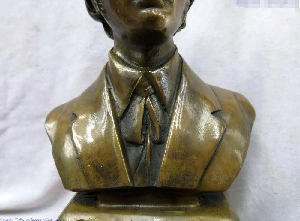 10 &quotКитайская латунная медная резная изящная скульптура из Польши|copper bead|statue of