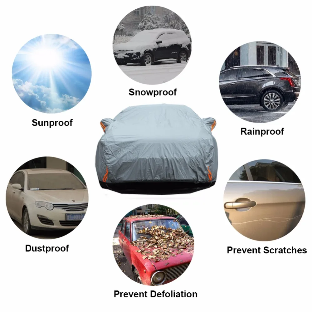 Kayme Утепленные зимние водонепроницаемые автотентами peva хлопок открытый пыль
