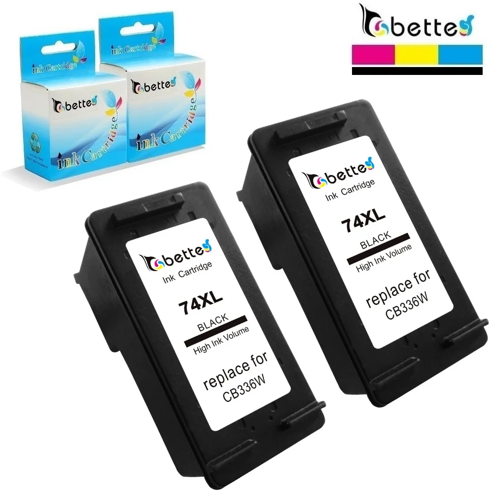 2PK чернильный картридж для HP 74XL 74 Officejet J5700 J5725 J5730 J5735 J5738 J5740 J5750 J5780 J5783 J6450 J6480 J6488 Deskjet