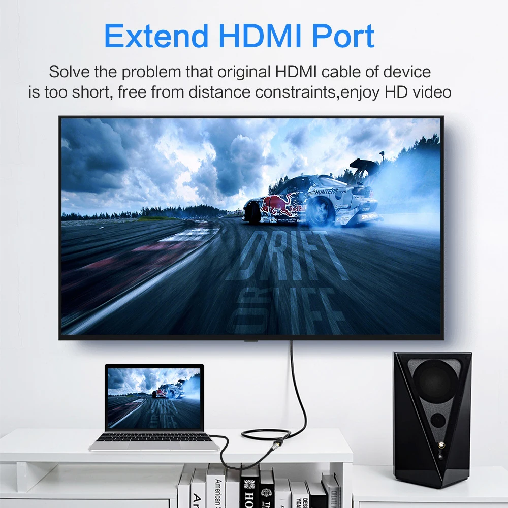 1080p 3D HDMI к hdmi-кабель, адаптер 50 см 1 м HDMI штекер к гнезду кабельный разъем для HDTV DVD Xbox Проектор Монитор