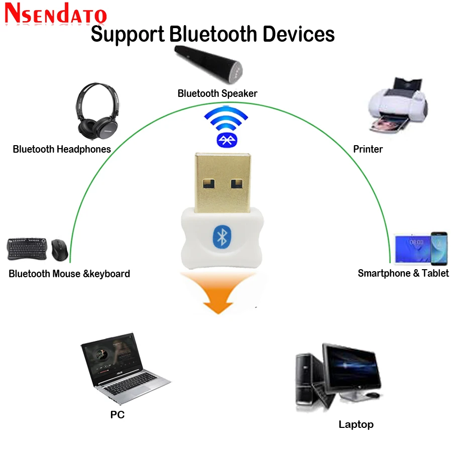 Мини USB Bluetooth V5.0 приемник адаптер беспроводной 5 0 музыкальный звуковой ключ для