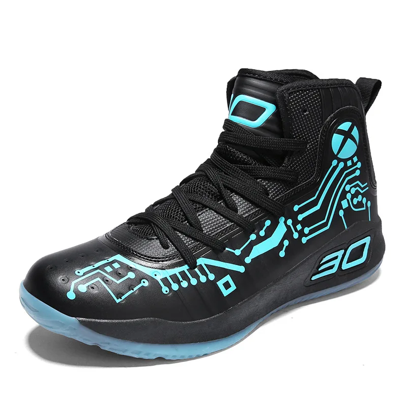 BALADB Man High-top Basketball Shoes Men's Cushioning Light Sneakers Anti-skid Breathable Outdoor Sports | Спорт и развлечения
