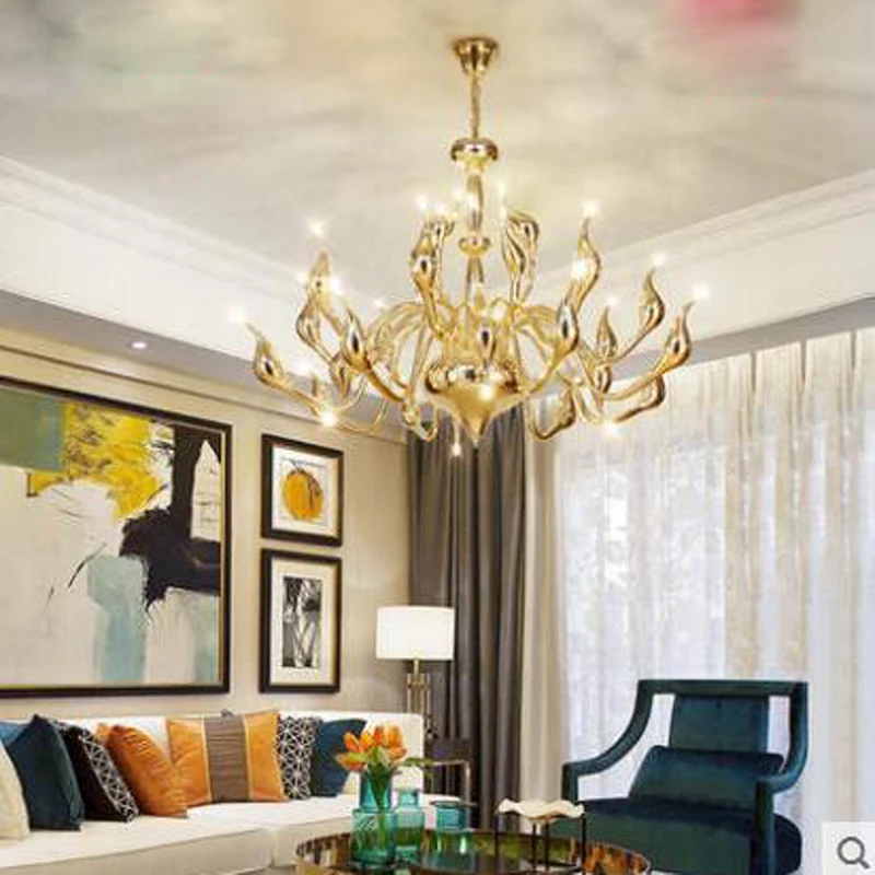 Postmodern minimalist chandelier Nordic living room designer atmosphere Swan creative personality restaura | Лампы и освещение