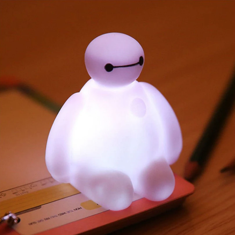 Креативный 7 цветов меняющий Большой Герой 6 BayMax светодиодный ночник украшение