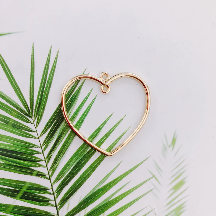 4 шт./lotalloyrounloveovalk goldpendantEarring аксессуары из нержавеющей стали ювелирные изделия diy ювелирные изделия findingsOther - Цвет: 2