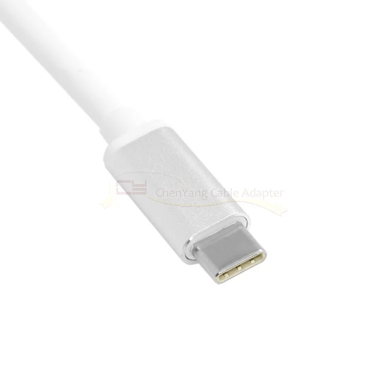 

CY USB 3.1 Type C to HDMI-compatible HDTV & Dual USB HUB OTG & USB-C Female Charger Adapter for Laptop