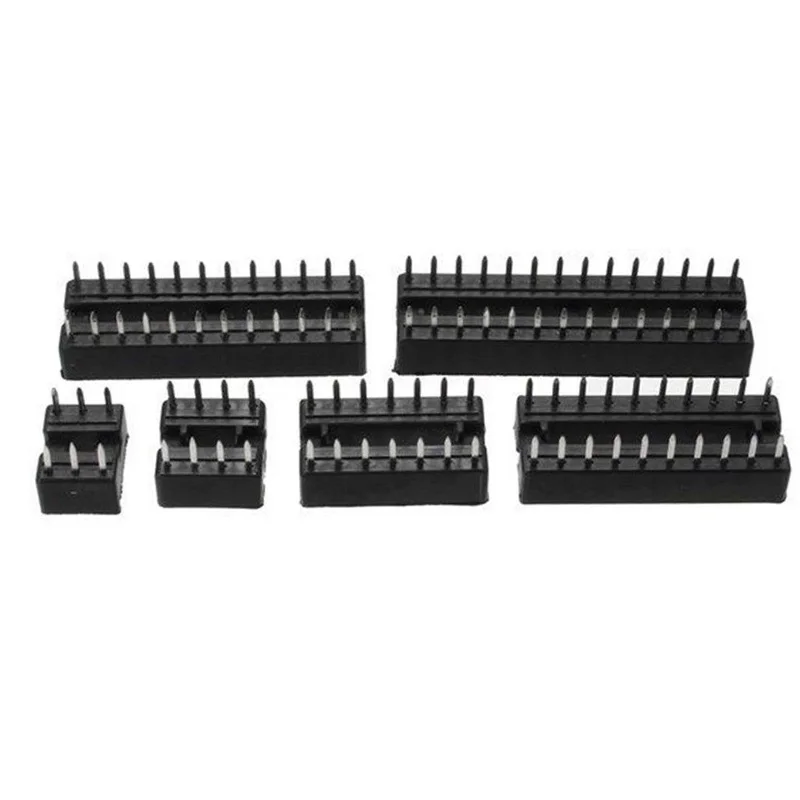 66 шт. IC Разъем DIP6 DIP8 DIP14 DIP16 DIP18 DIP20 DIP24 DIP28 Pin интегральная схема адаптер припоя Тип