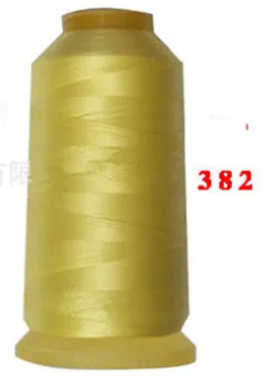 NO8 Light yellow 0,32 мм/0,38 мм высокопрочный полиэстер черная/белая нить для кожи/джинсов/дивана/ковбоя высокая прочность - Цвет: NO8 Light yellow
