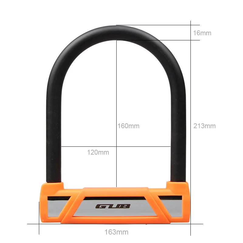 GUB велосипедный стальной замок U Универсальный Противоугонный MTB дорожный велосипед мотоциклы трицикл