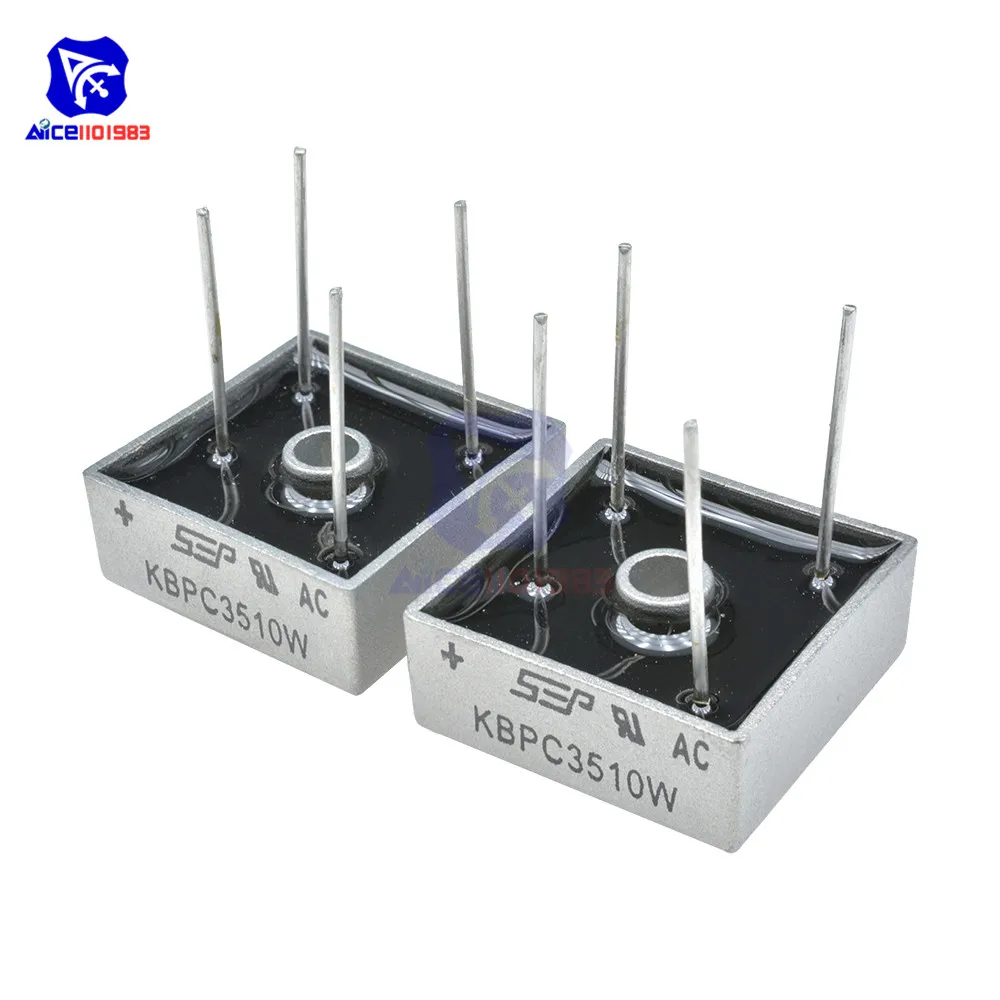 10 шт./лот мостовой выпрямитель SIP 4 KBPC3510W 35A 1000V однофазный силиконовый мост