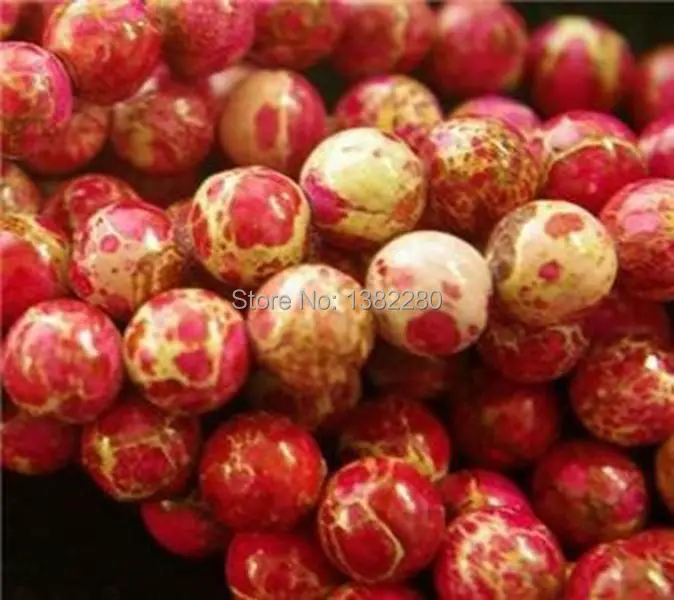 Модные ювелирные изделия DIY ручной работы 8 мм красный морской осадочный Халцедон