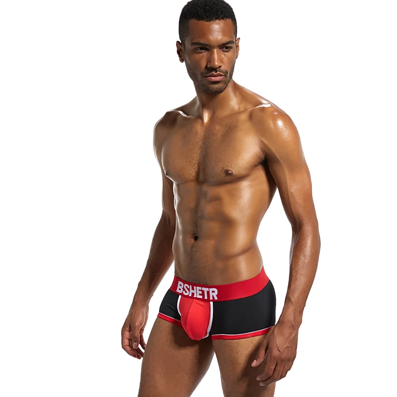 Нижнее белье BSHETR хлопковые трусы боксеры для мужчин 4 цвета|male panties|brand men underwearmen