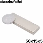 10 шт. 50*15*5 большая партия, супермощный блок полос, магнит, редкоземельный неодимовый 50x15x5 мм N35, бесплатная доставка 50x15x5