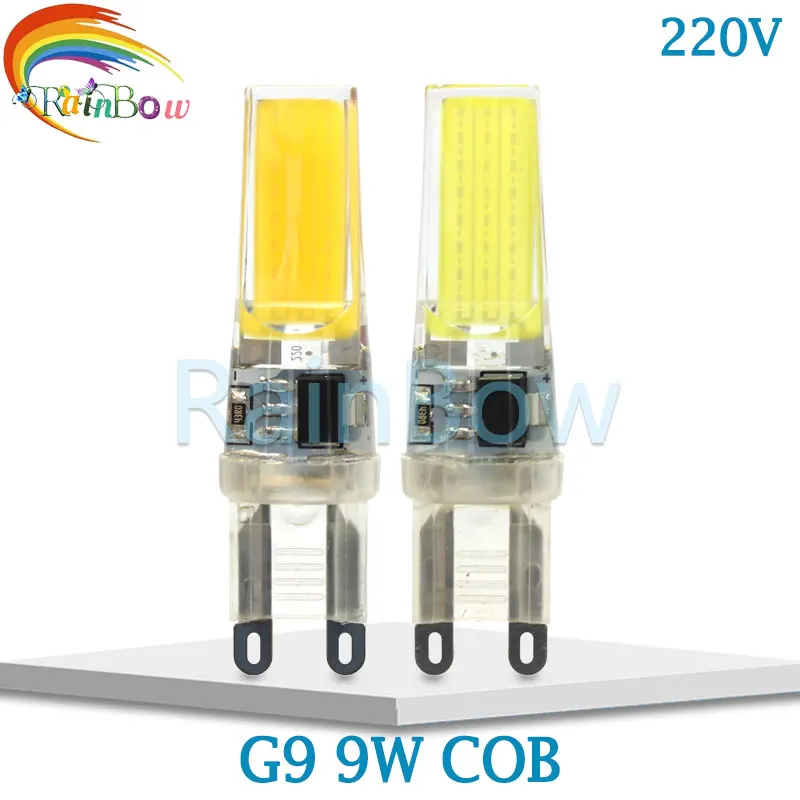 Светодиодный COB светильник G4 G9 3 Вт 6 9 постоянный ток/переменный ток 12 В 220