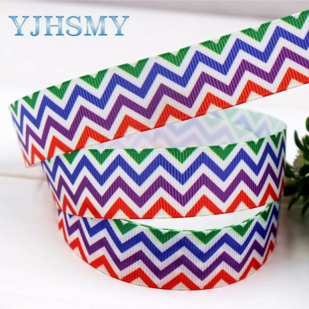 YJHSMY H 17414 1091 10 ярдов 22 мм пульсация ленты термопечать grosgrain Свадебные аксессуары DIY