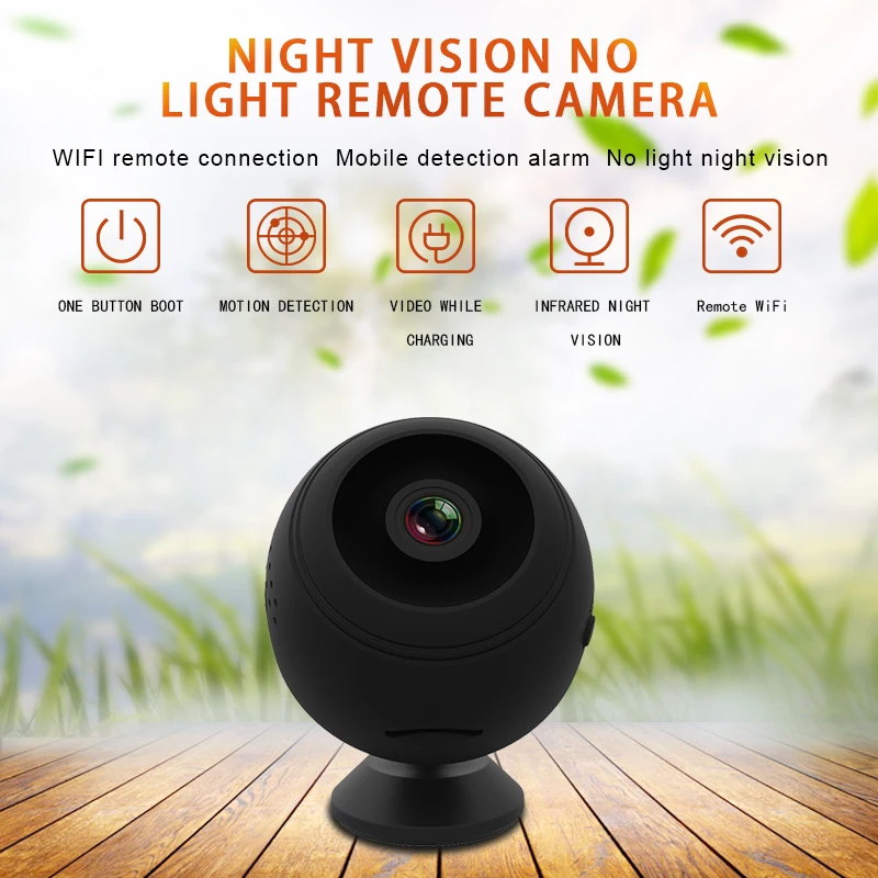 Мини камера с дистанционным управлением Wi Fi 1080P HD обнаружение движения мини