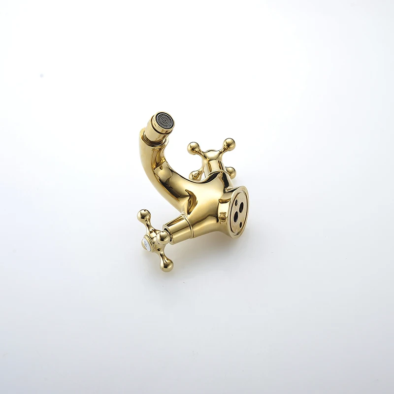 Золотое одиночное отверстие, смесители для унитаза, латунь, полированная, подходит для унитаза, биде, ручная Чистка, анальная Чистка, DJ-1002