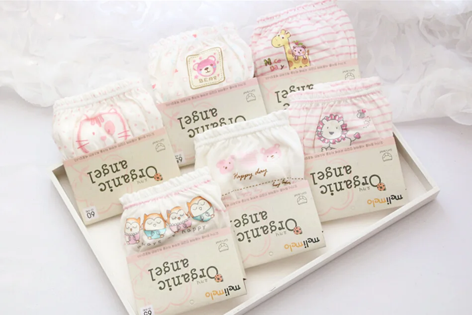 1 шт. мягкие хлопковые трусики для девочек детское нижнее белье с рисунком